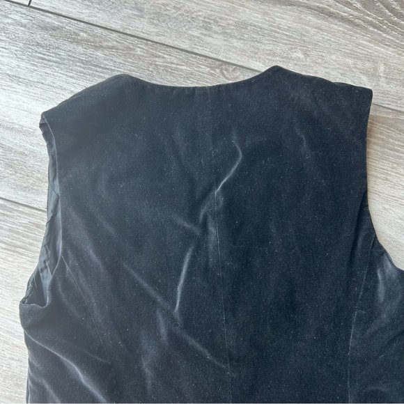 Vintage 90s Susan Bristol Embroidered Velvet Waistcoat Vest - Picture 8 of 11